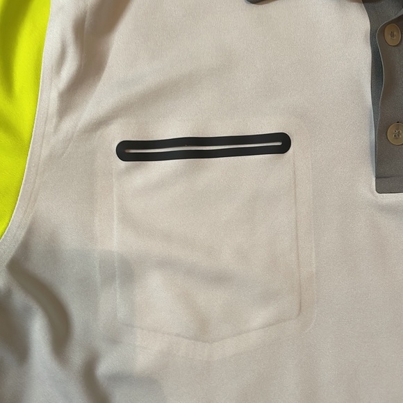 Nike Performance Mens Golf Polo (Lime Green/Light Gray/Dark Gray) - Picture 2 of 7